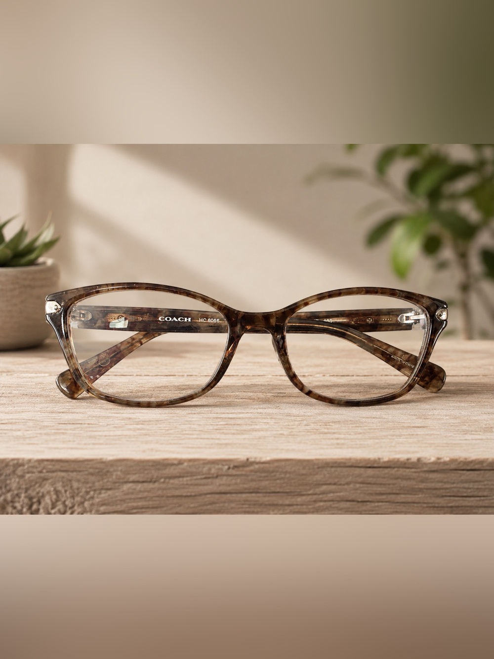 Coach Women's Tortoise Shell Acetate Eyeglasses - Brown